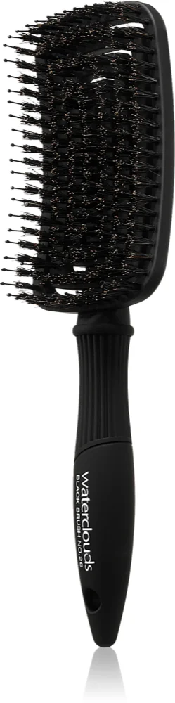 Waterclouds Black Brush hair comb