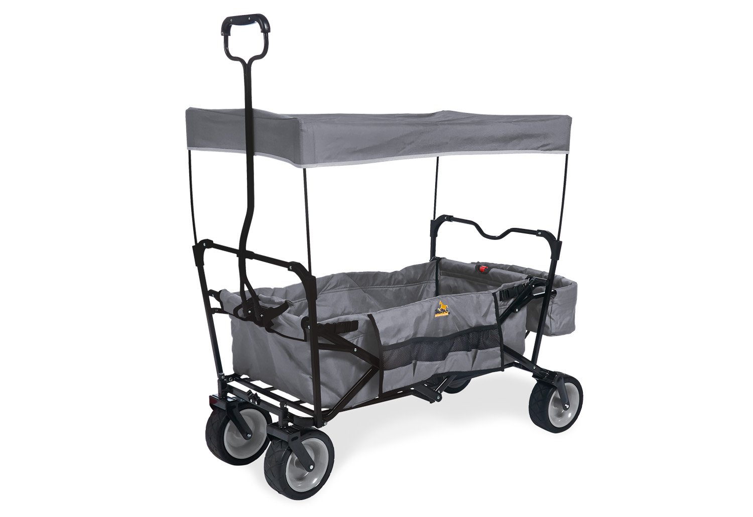 Pinolino Paxi Folding Handcart With Sun Canopy, Rear Bag And Carry Bag Poly