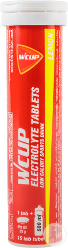 WCUP Electrolyte Tablets Lemon 15 pieces