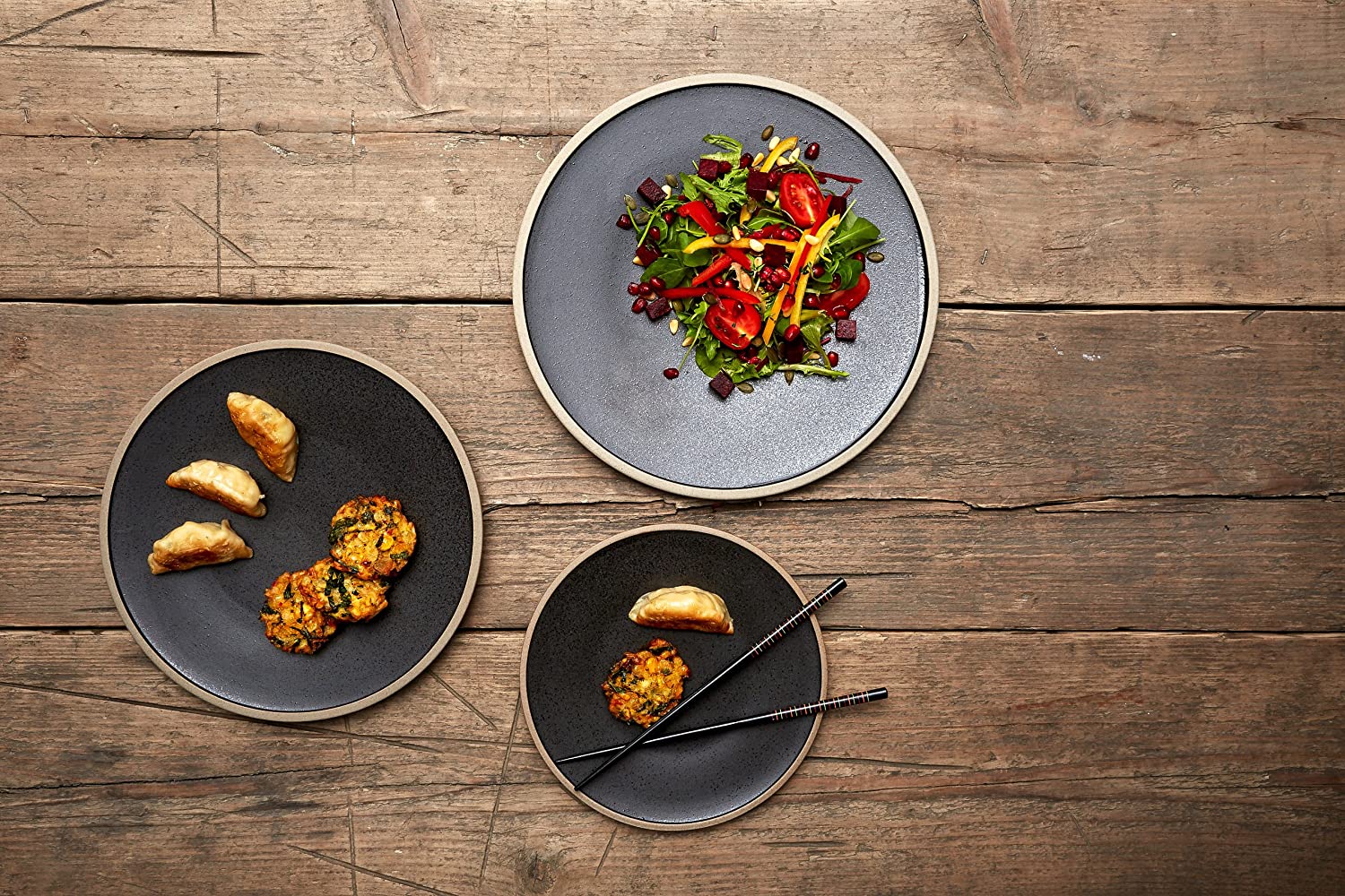 Fairmont & Main Raw 25.5 cm Plate Slate – Black