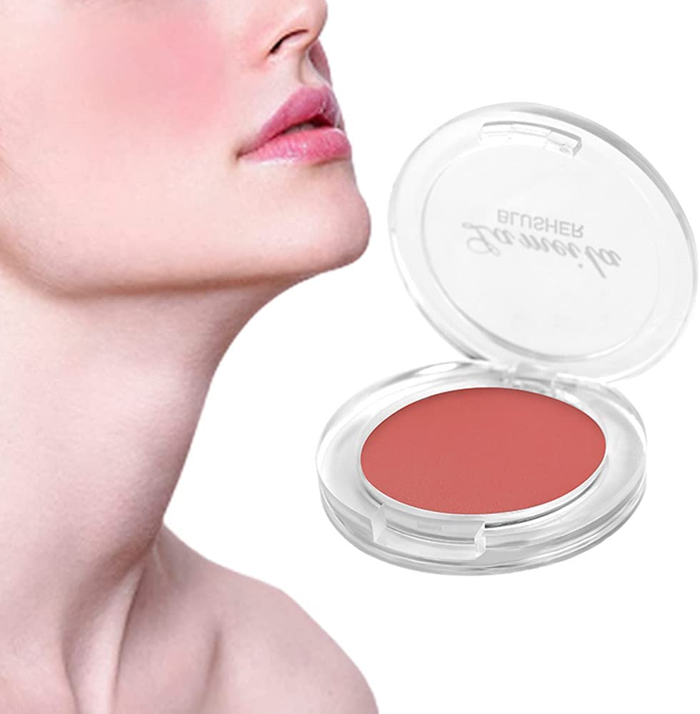 RALMALL 1 Piece Peach Rouge Palette Face Pigment Cheek Blush Powder Long Lasting Waterproof Face Blush Makeup for Women & Girls