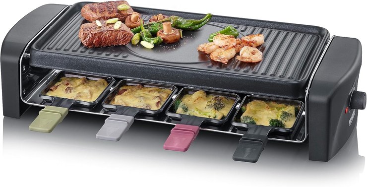 SEVERIN Raclette Grill 8 Raclette Pans, 9646