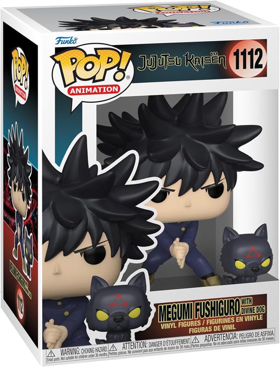 Funko Pop! & Buddy: Jujutsu Kaisen - Megumi Fushiguro with Dogs - Vinyl Collectible Figure - Gift Idea - Official Merchandise - Toys for Children and Adults - Anime Fans