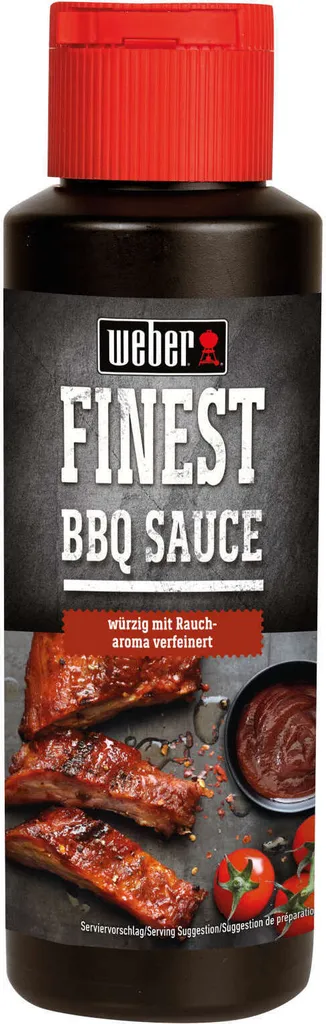 Weber Sauce Finest BBQ Grill Sauce Burger 300 ml Bottle Smoke Flavor Spicy