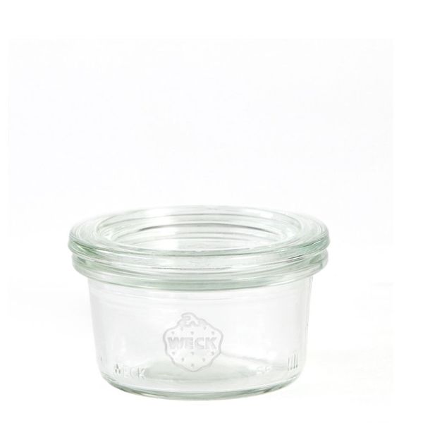 Weck Mini Tumble Glass With Glass Lid, Content: 50 Ml, H: 37 Mm, D: 60 Mm