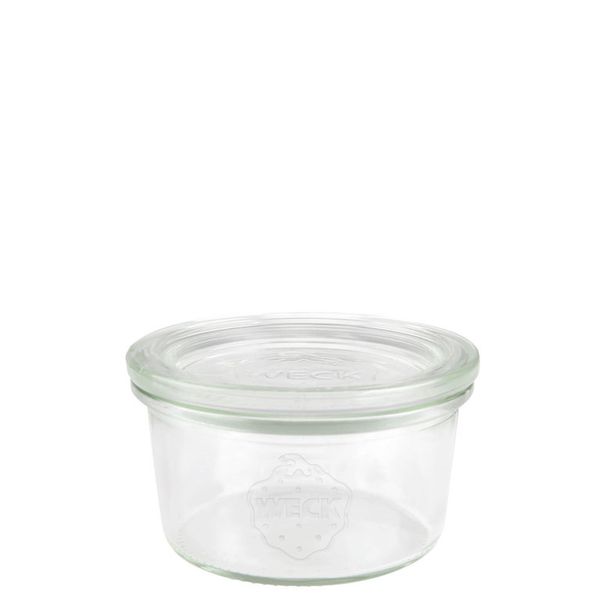 Weck Camber Glass With Glass Lid, Content: 165 Ml, H: 47 Mm, D: 80 Mm