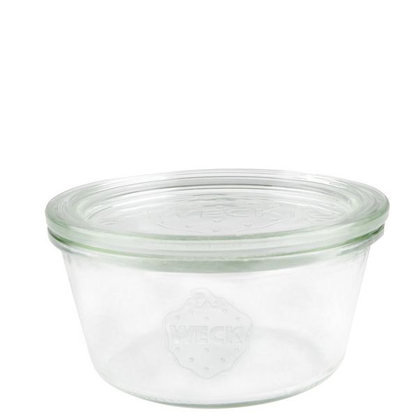 Weck Camber Glass With Glass Lid, Content: 290 Ml, H: 55 Mm, D: 100 Mm