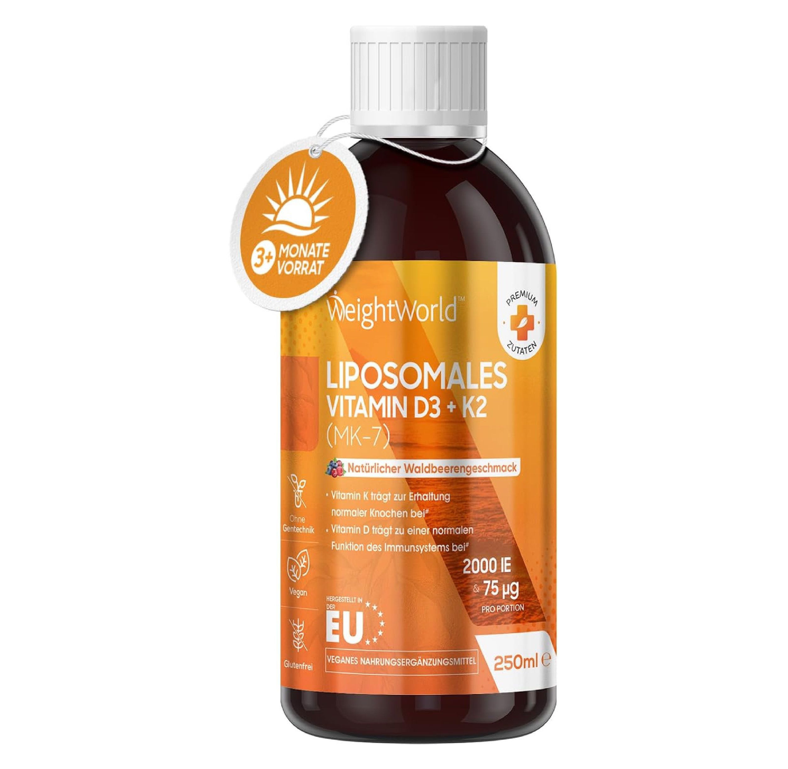 WeightWorld Liposomal Vitamin D3 K2 liquid