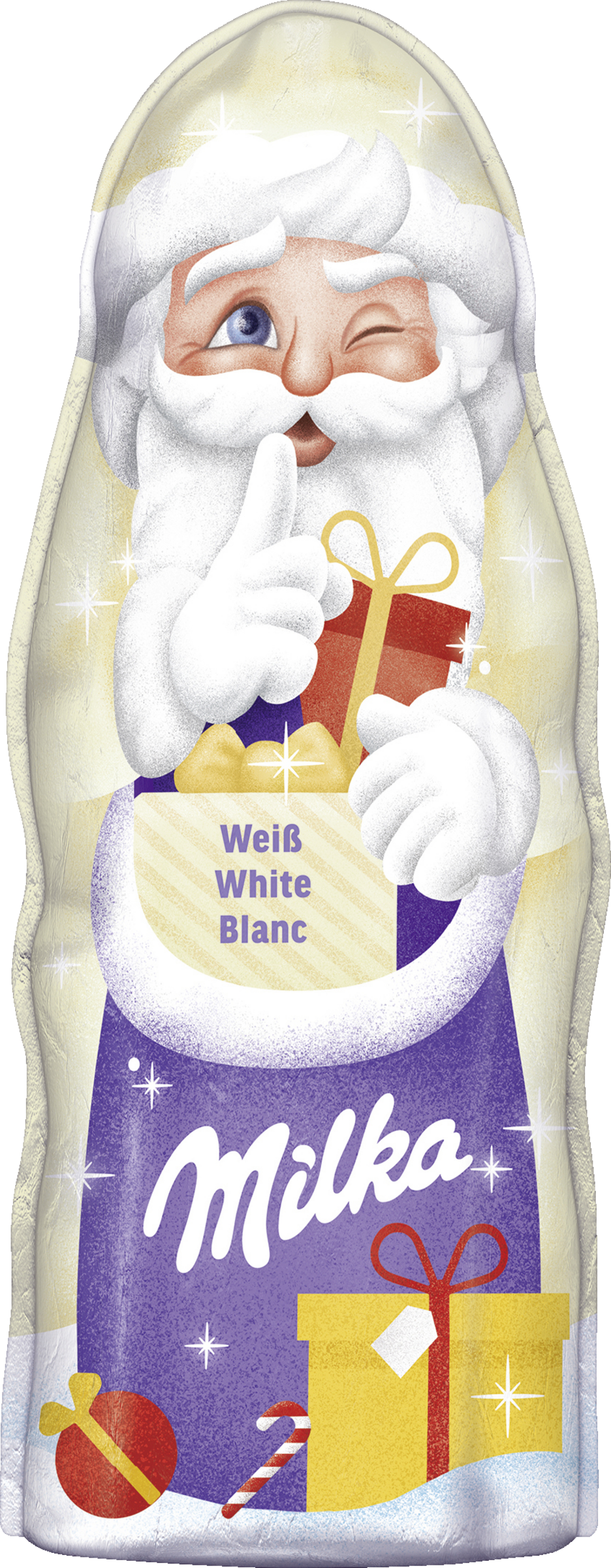 Santa Claus, white chocolate