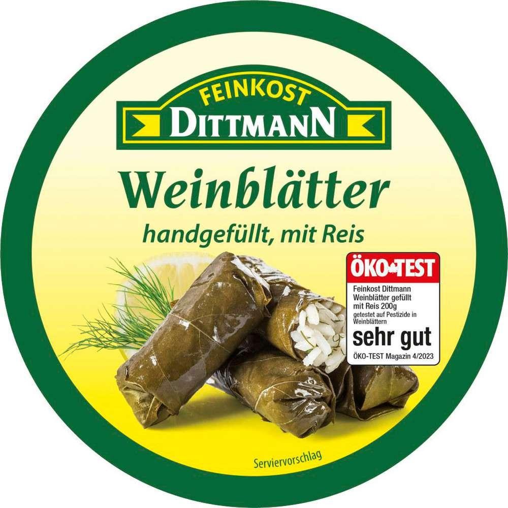 Vine leaves with rice in oil