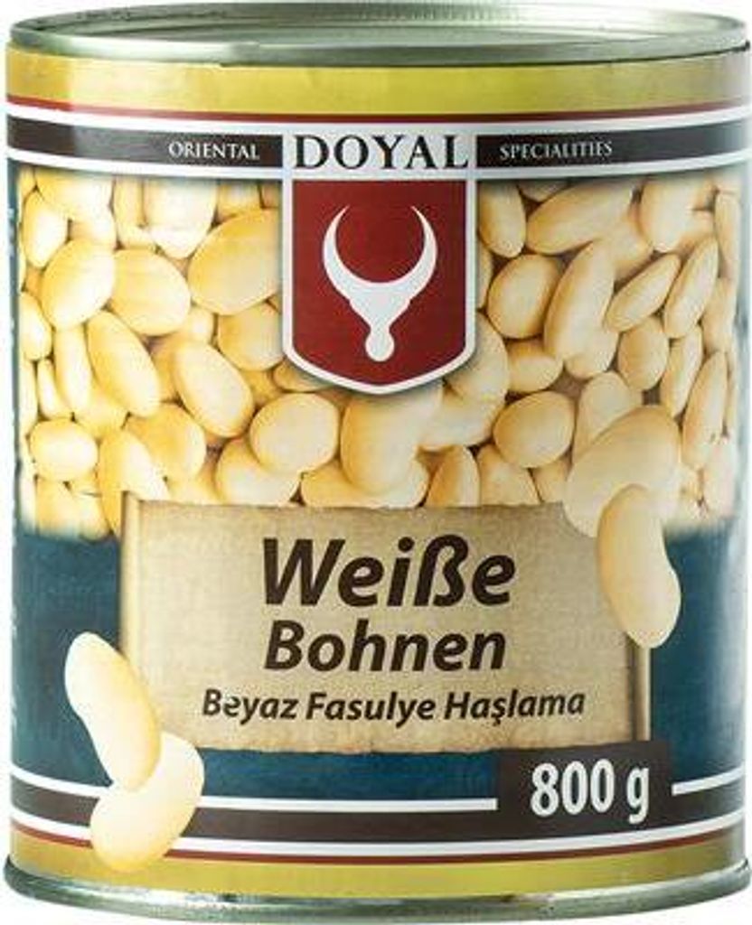 White beans in brine 800g - Doyal