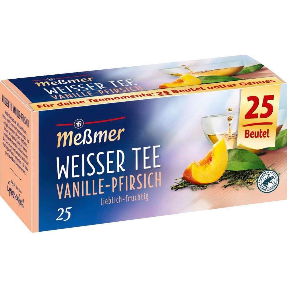 White tea, vanilla peach