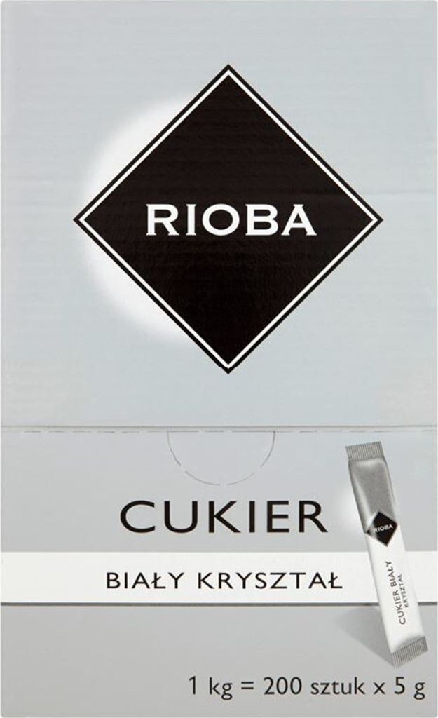 Weißer Zucker in Tütchen 200x5g - Rioba