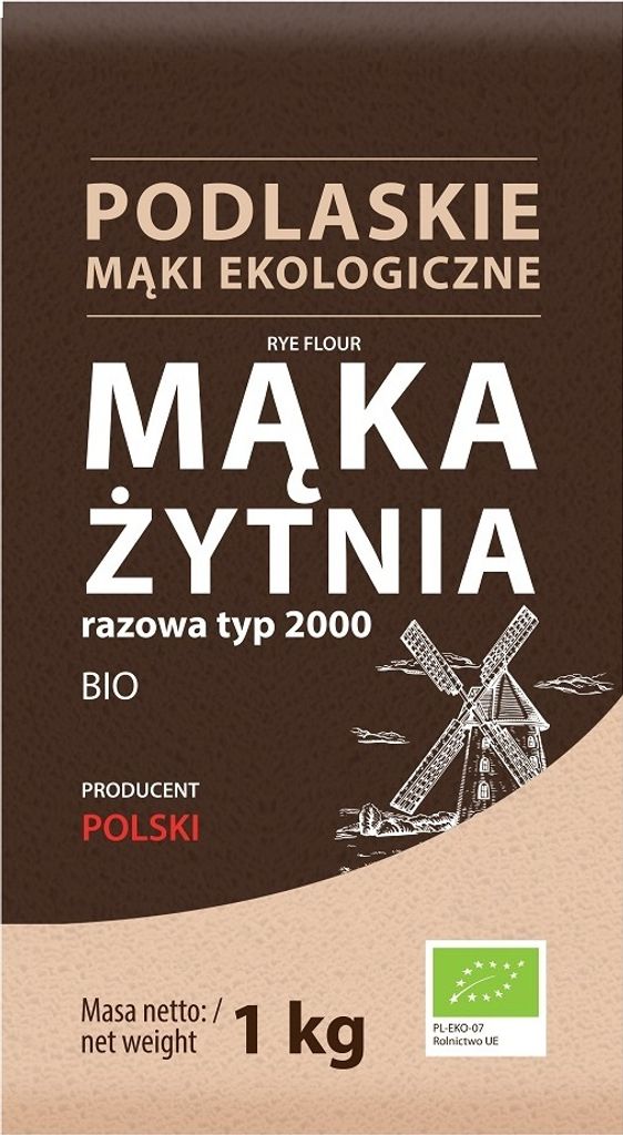 WHITE RYE FLOUR TYPE 20001 kg -LIFE (PODALASKIE FLOUR)