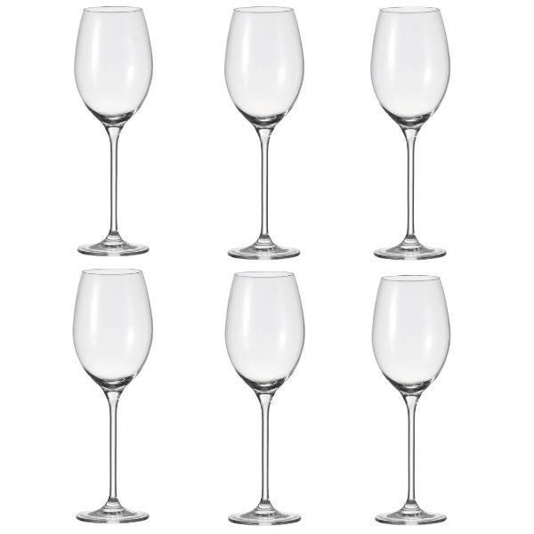 White wine glasses Cheers from Leonardo