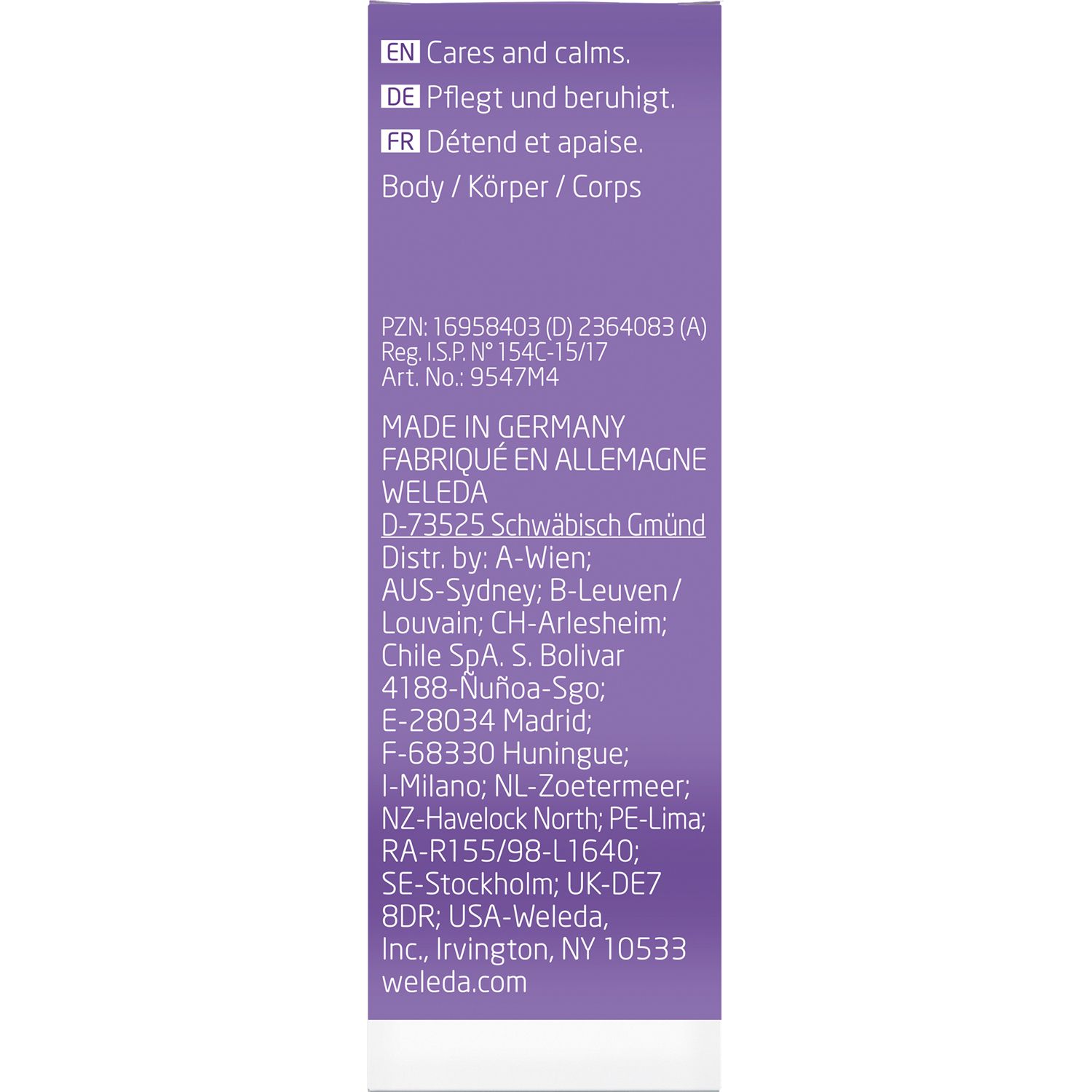 Weleda Body Oil Lavender Care Oil nourishes, relaxes and soothes with real essential lavender oil