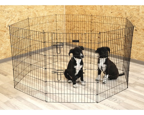 Puppy and small animal enclosure KERBL 8 fence elements each 57x78 cm