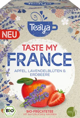 Teaya Fruit tea \"taste my France\" with apple, lavender flowers and strawberries (17 bags), 32.3 g