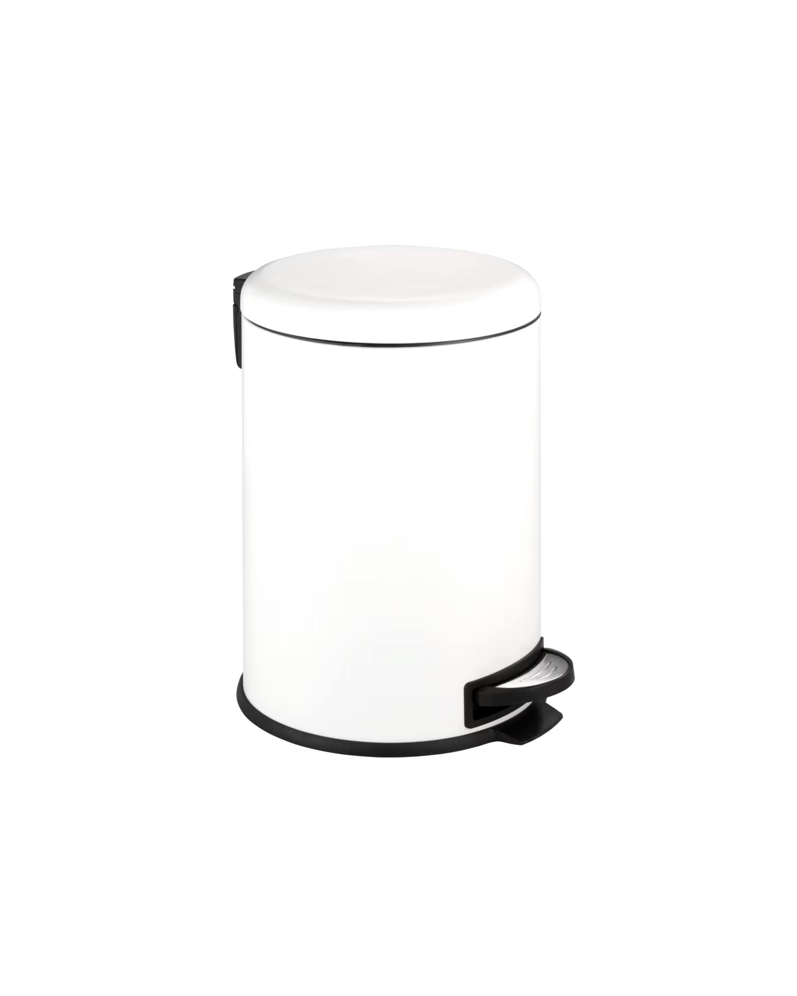 WENKO bathroom accessory pedal bin mod. Leman Easy Close white 20 L