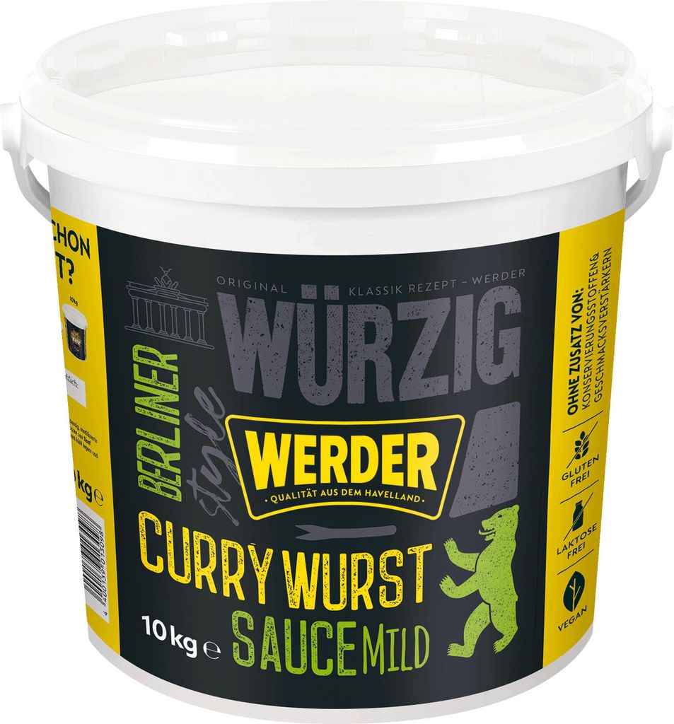 Werder Berliner Currywurst Sauce Mild 10 kg Eimer Ketchup Wurst Feinkost Berlin