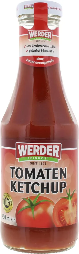 Werder Tomaten Ketchup (450ml Flasche)