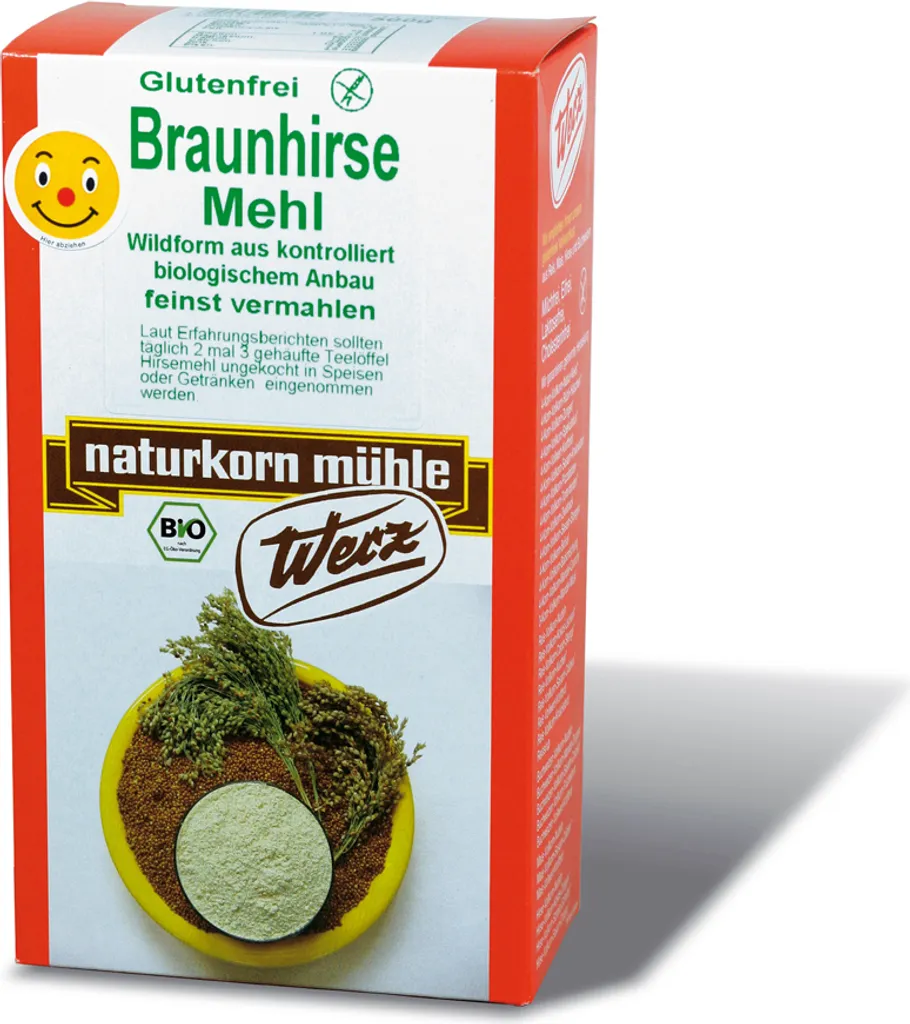 Werz brown millet flour gluten-free -- 500g