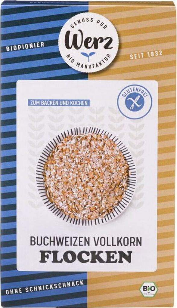 Werz Buchweizen Vollkorn Flocken glutenfrei -- 250g