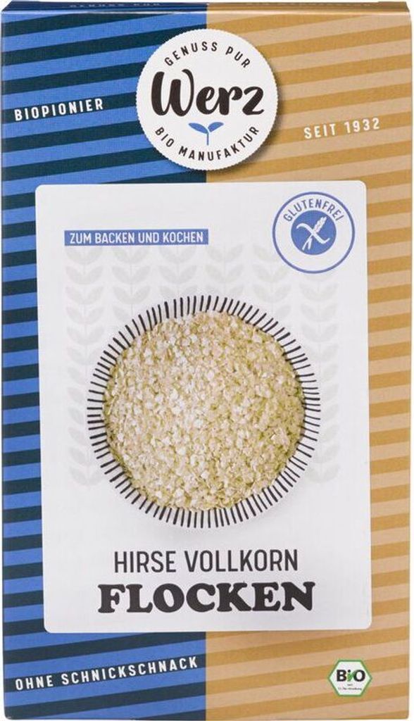 Werz Hirse Vollkorn Flocken glutenfrei -- 250g