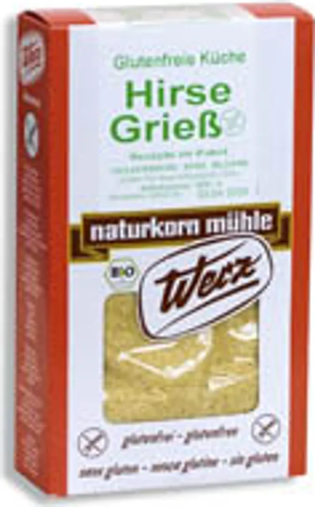 Werz Hirse Vollkorn Grieß glutenfrei -- 250g