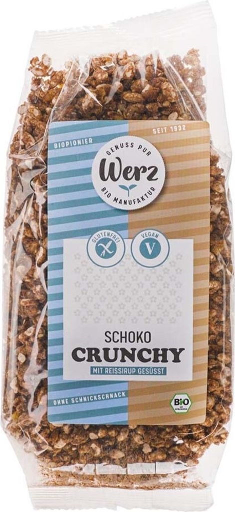 Werz Schoko Crunchy Knuspermüsli mit Reissirup gesüßt 250 g