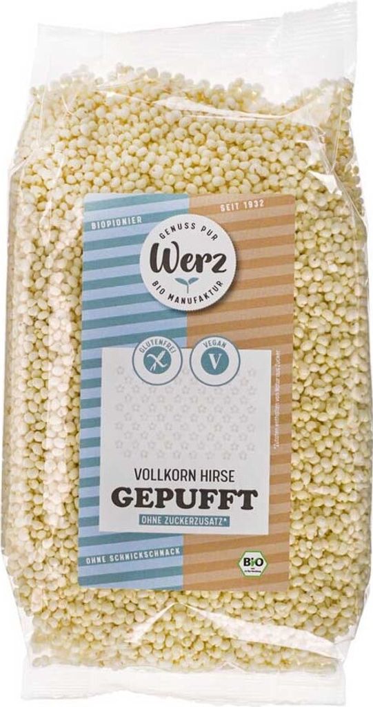 Werz Vollkorn Hirse gepufft glutenfrei -- 125g