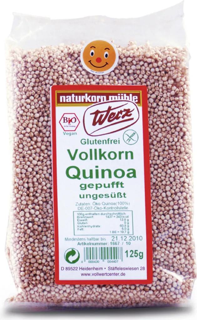 Werz Vollkorn Quinoa gepufft glutenfrei -- 125g