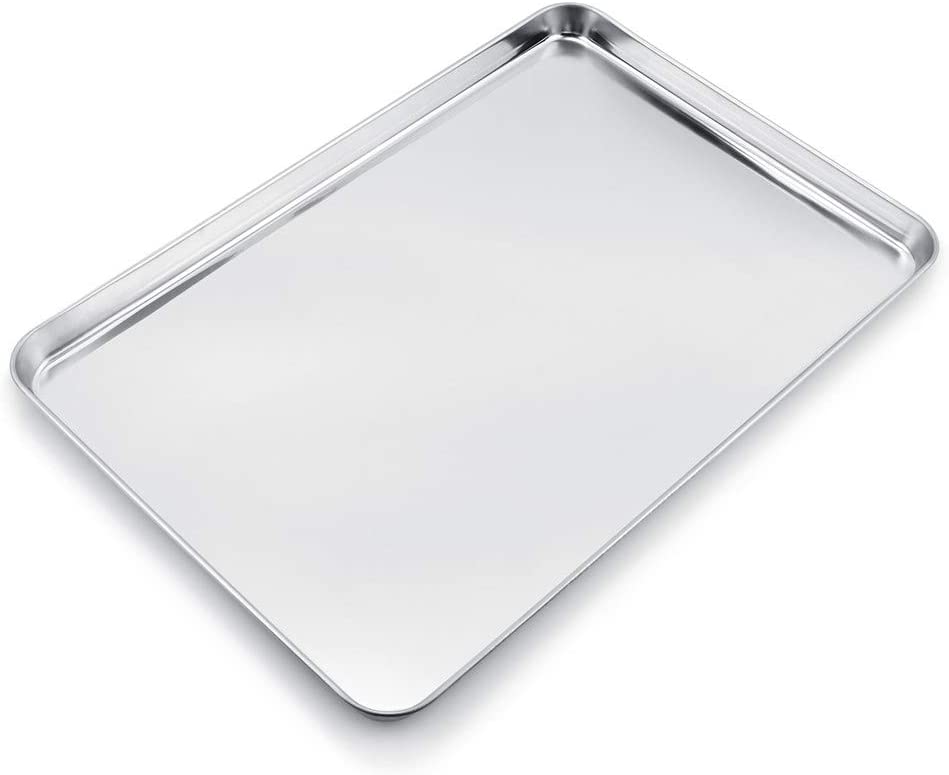 WEZVIX Baking tray, stainless steel, 60 x 40 x 3 cm