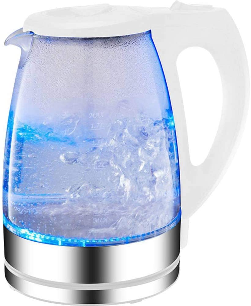 1.7 Litre 2200 Watt Kettle Kettle Tea kettle Stainless Steel/Glass LED 360 ° White