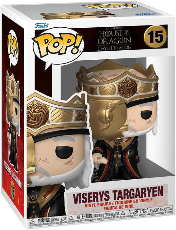 Funko Pop! TV: House of The Dragon - Masked King Viserys Targaryen - 1/6 Odds For Rare Chase Variant - Vinyl Collectible Figure - Gift Idea - Official Merchandise - TV Fans