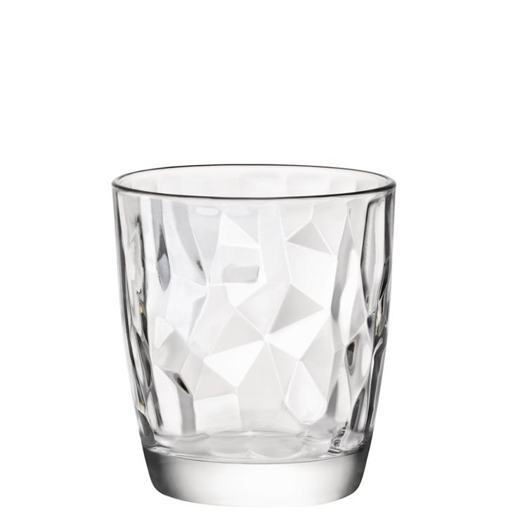 Whiskey mug D.O.F. transparent 39 cl, Diamond No. FB39T, content: 390 ml, height: 102.5 mm