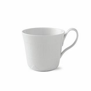 Royal Copenhagen White Elements Cup With High Handle