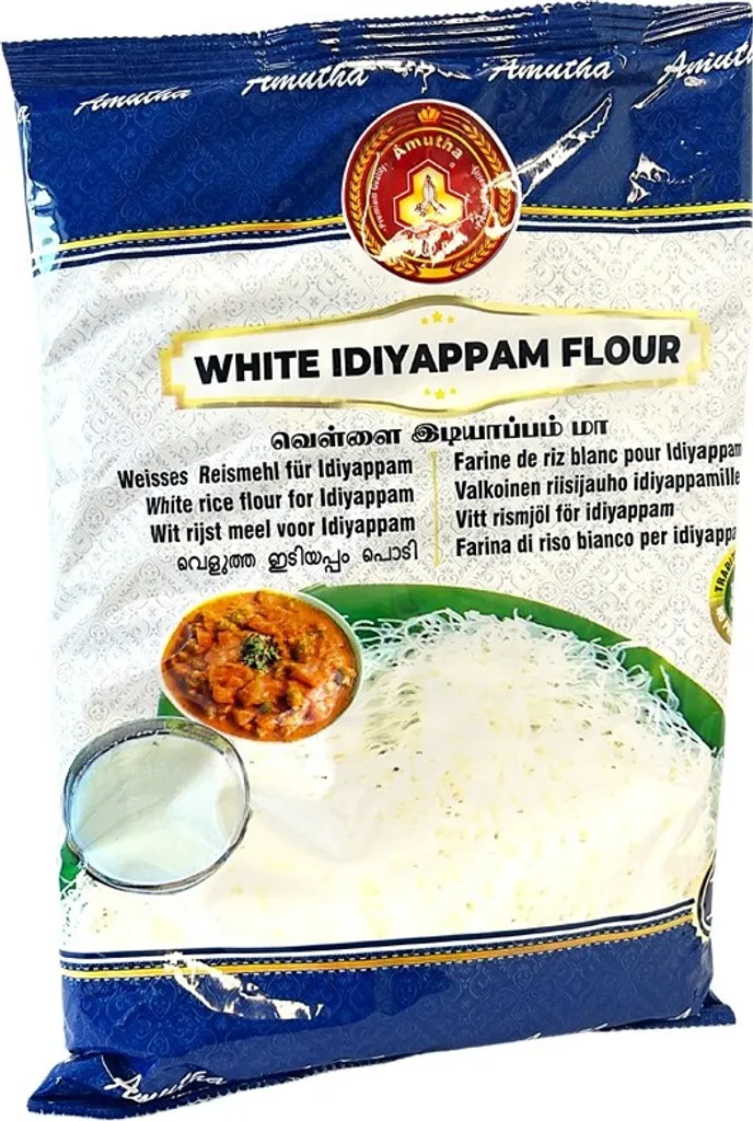 White Idiyappam Flour - Amutha - 1kg