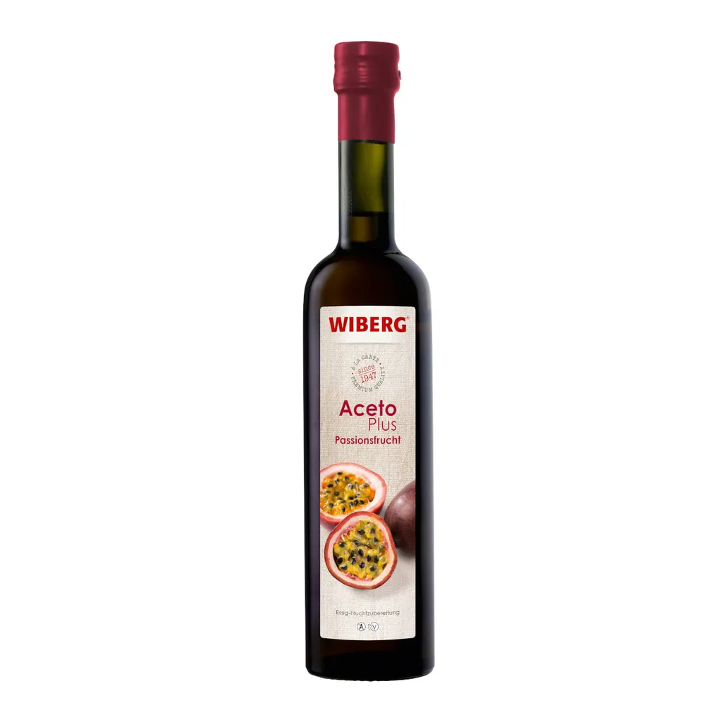 Wiberg AcetoPlus Passion Fruit refreshing acidity bottle 500ml