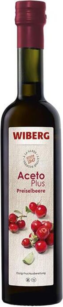 WIBERG AcetoPlus Cranberry Vinegar Fruit Preparation with Subtle Acidity 500ml