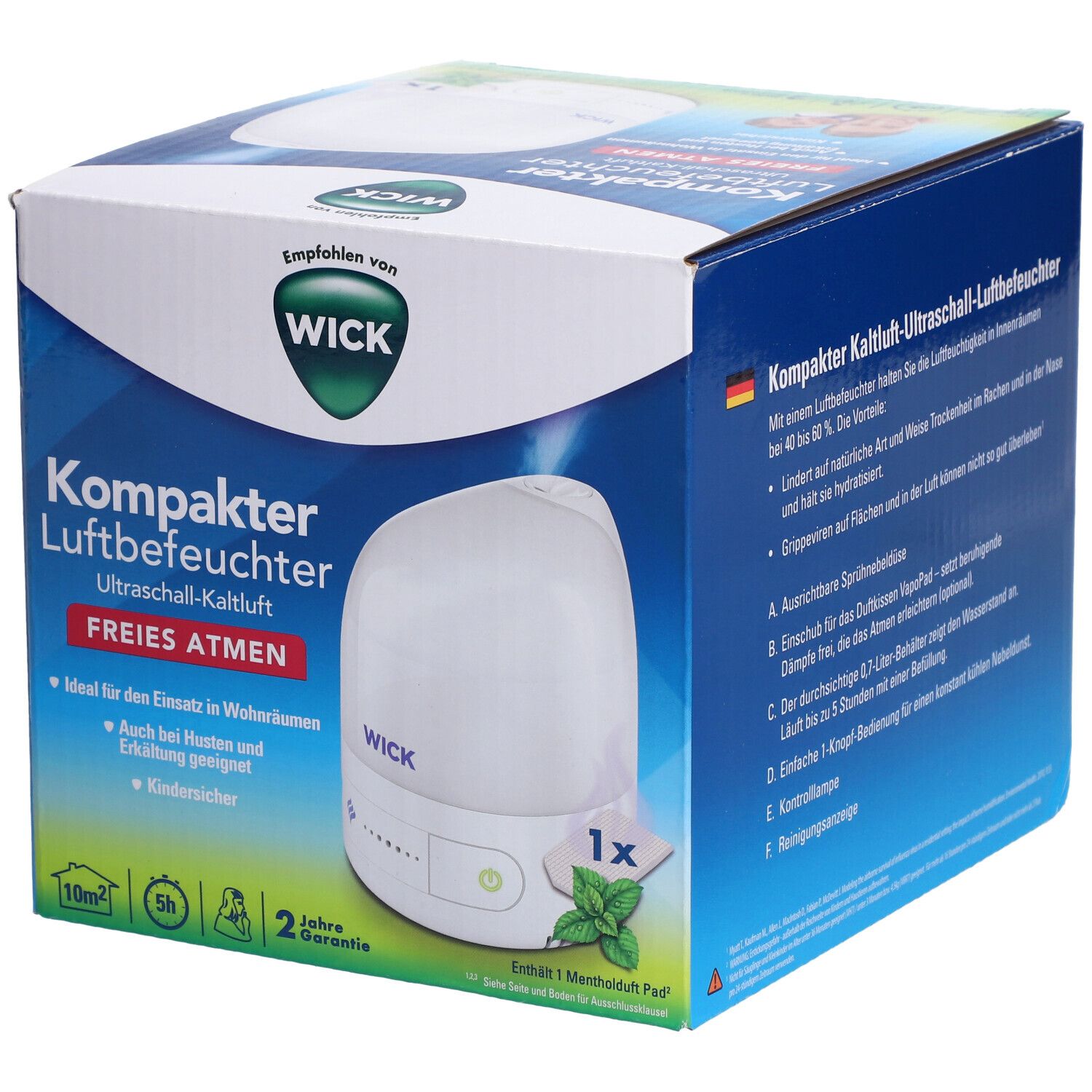 Wick of compact humidifier
