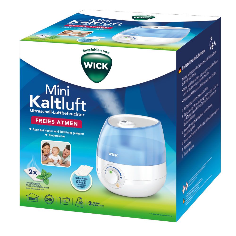 Wick Mini cold air free breathing ultrasound humidifiers