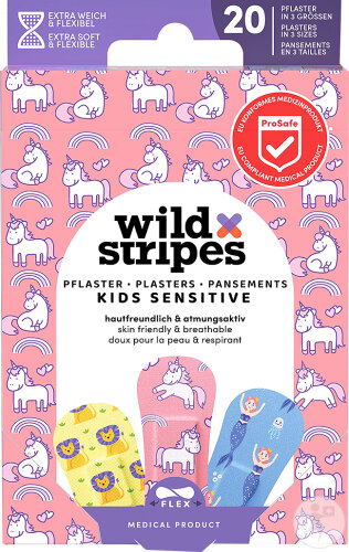 Wild Stripes Kids Plasters Fantasy 20 pieces