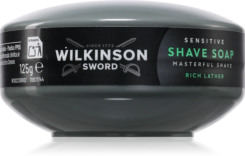 Wilkinson Sword Sensitive Shave Soap Rich Lather shaving soap for men