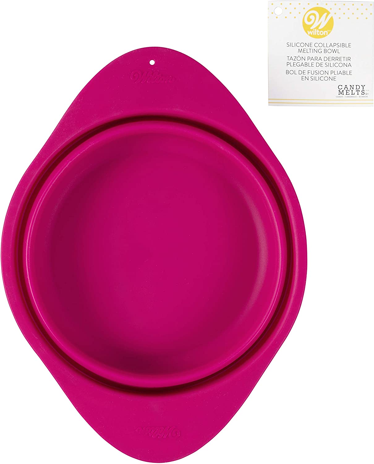 Wilton 1904-9315 Candy Collapsible Silicone Melting Bowl, Pink