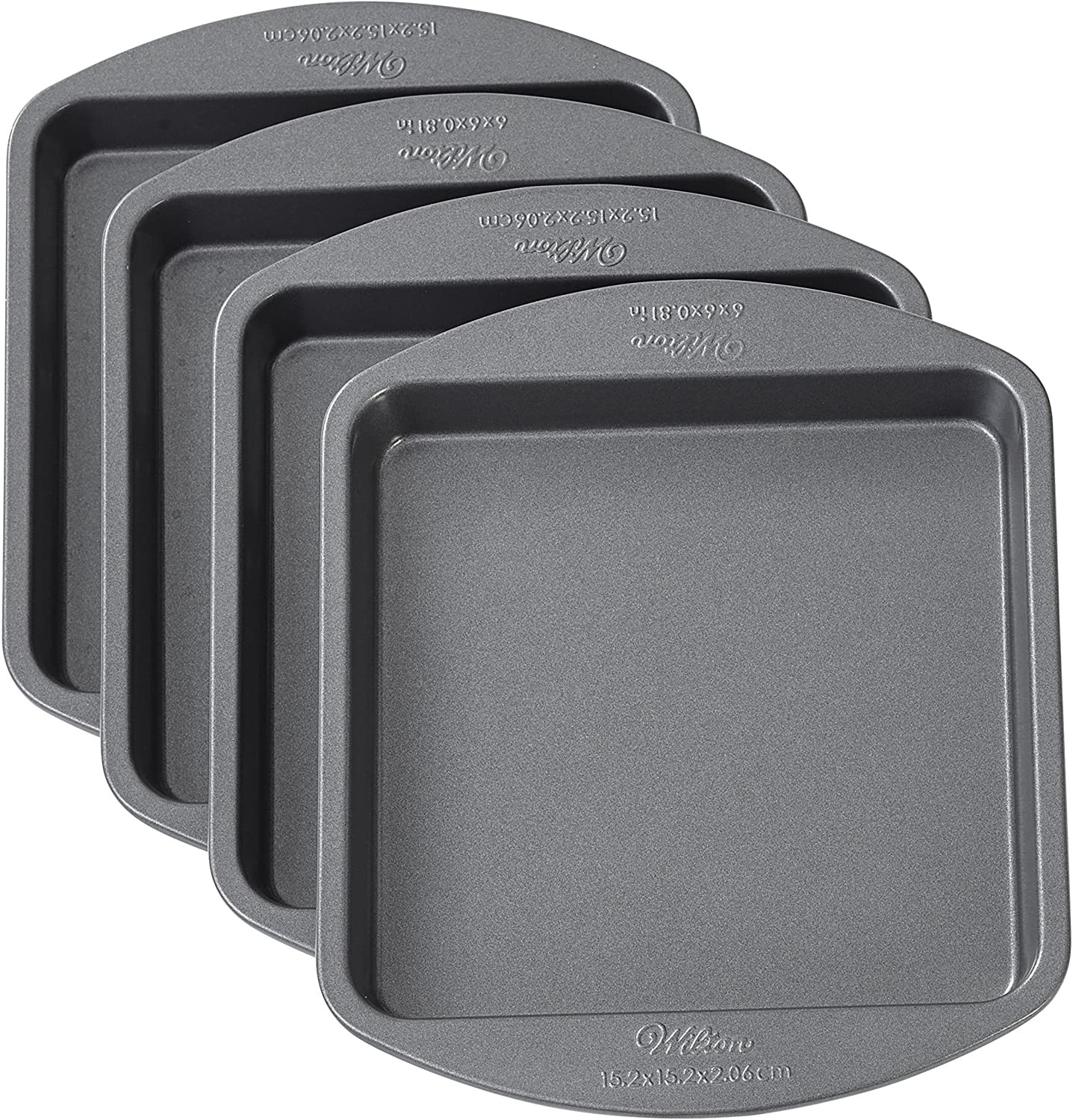 Wilton Easy Layers! 4-Piece Square Layered Cake Tin Set