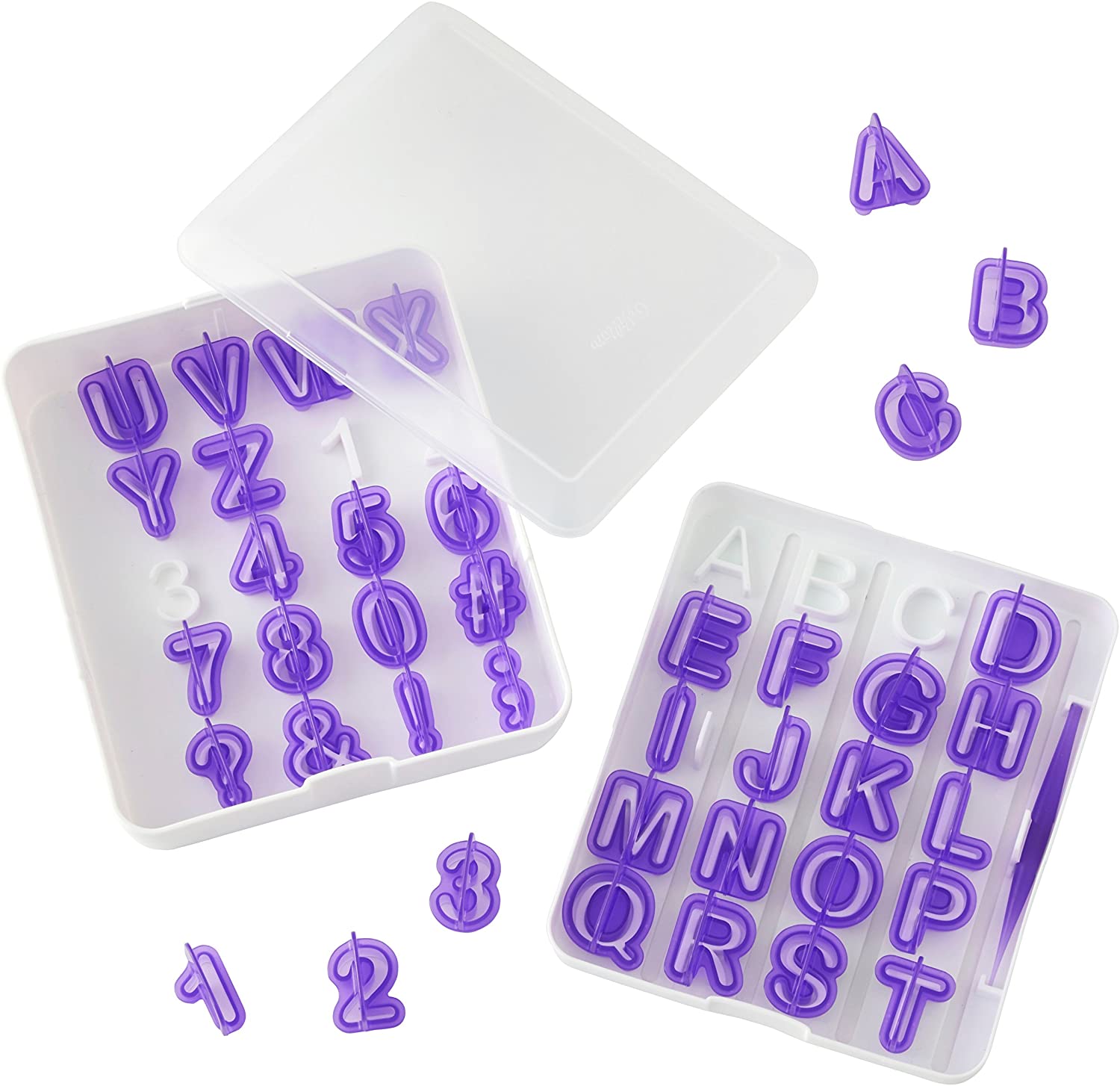 Wilton 40 Piece Fondant Letter and Number Cookie Cutter Set