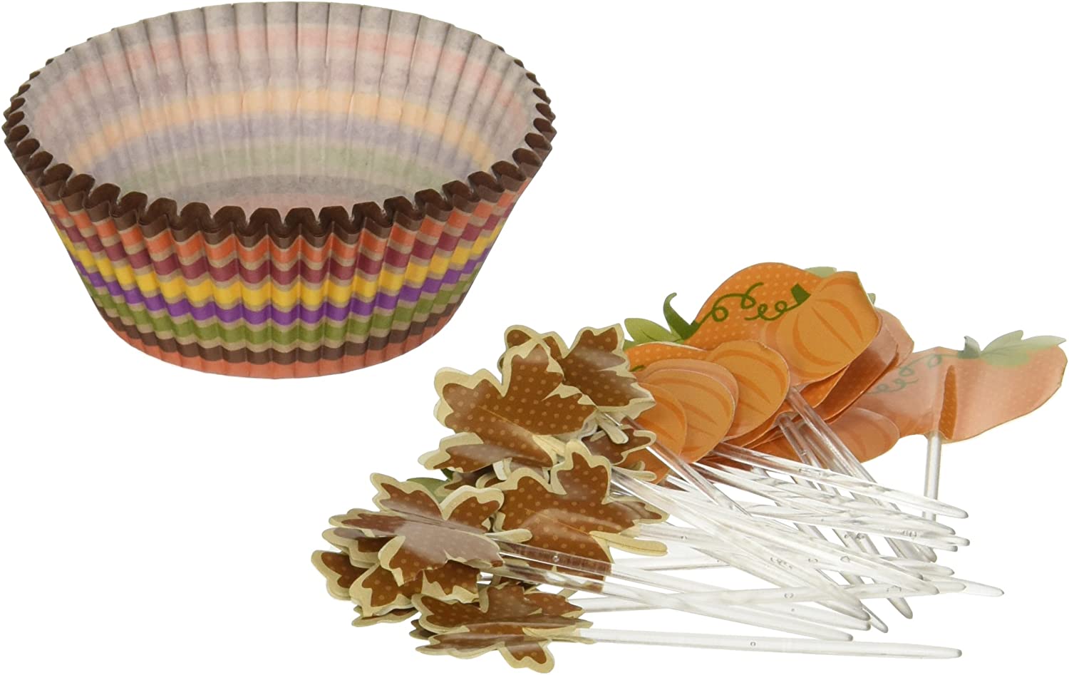Wilton Autumn Disposable Cupcake Combo Pack 24 Pieces