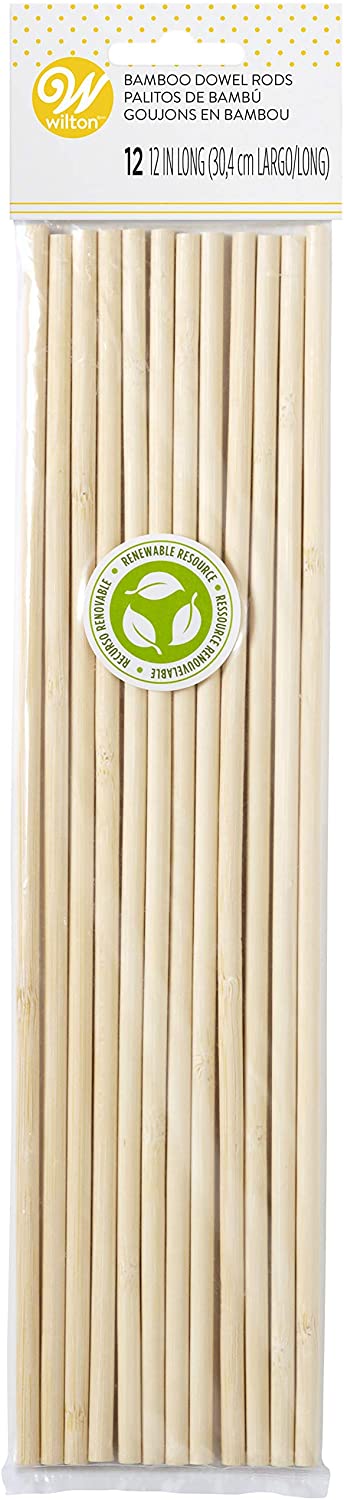 Wilton Bamboo Dowel Rods - 12 Pack