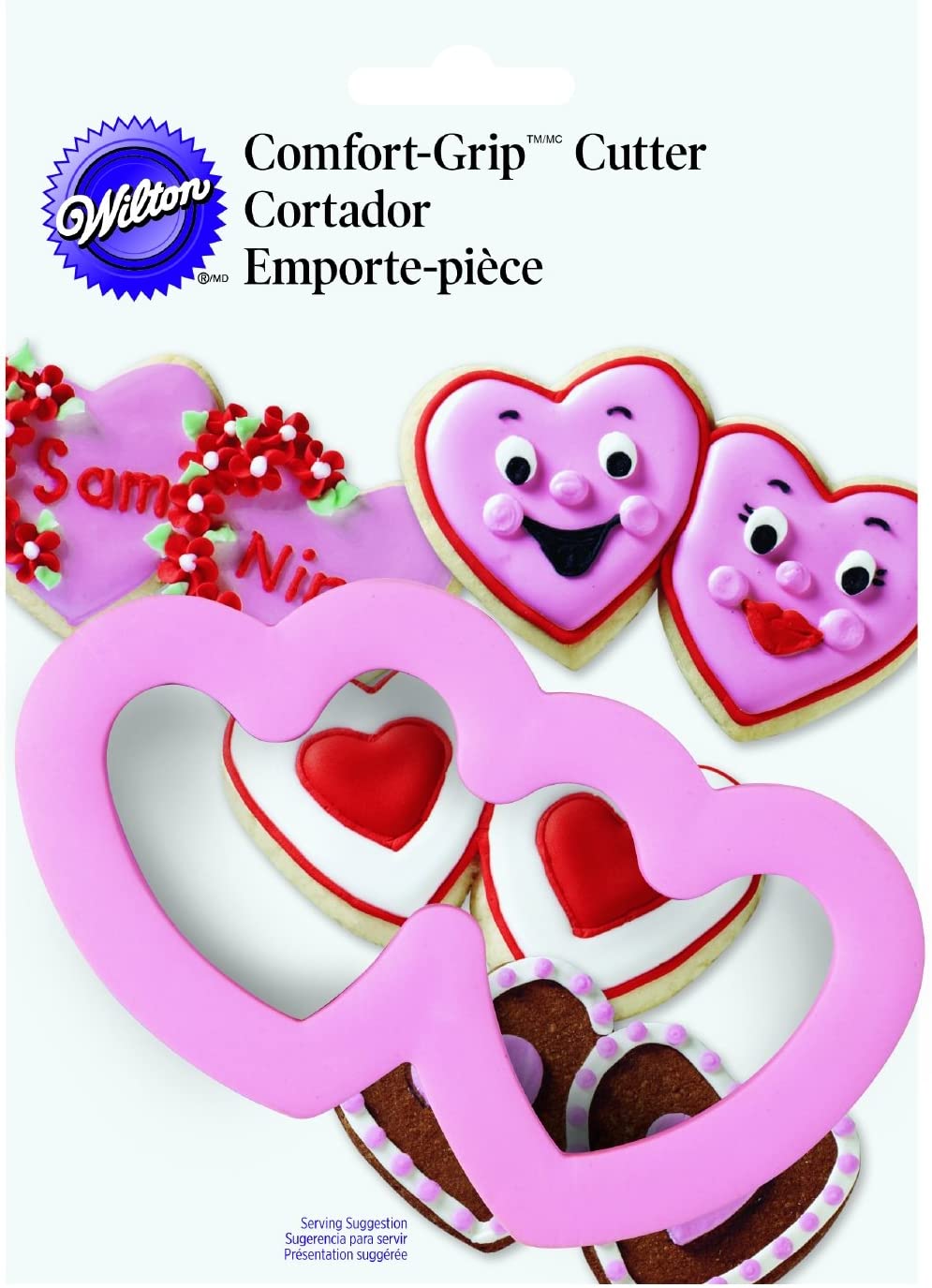 Wilton Comfort Grip Double Heart Cookie Cutter
